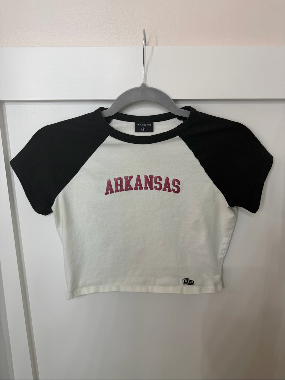 Arkansas Crop Tee - Black & White